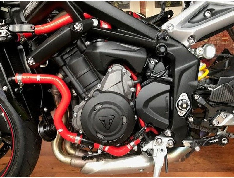 サムコスポーツ / Samco Sport Triumph Street Triple 660 2017 - 2020 7 ピース シリコンラジエーター クーラントホースキット | TRI-14-RD