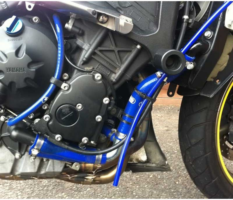 サムコスポーツ / Samco Sport Yamaha YZF R6 2006 - 2021 11 ピース OEM リプレイスメント シリコンラジエーター クーラントホースキット | YAM-17-BU