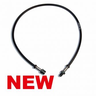 Siebenrock Brake Line Stainless Steel Black For BMW R 65/ 80 Monolever Up To 6/88 With Low Handle Bar | 3432181S