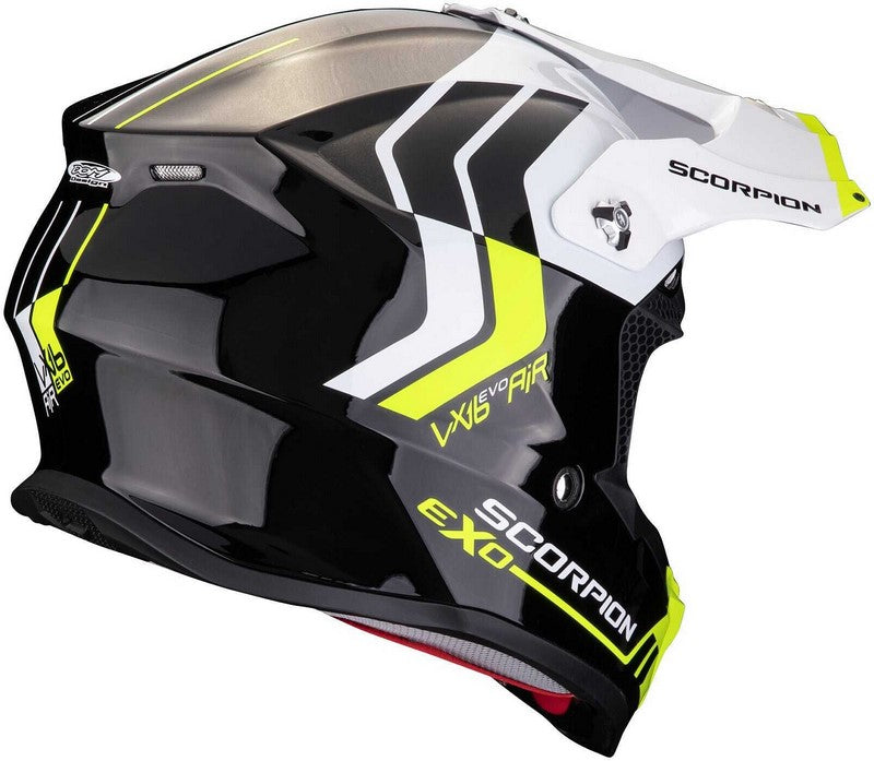 Scorpion Offroad Helmet VX-16 Evo Air Fusion Black-Neon Yellow | 146-430-141