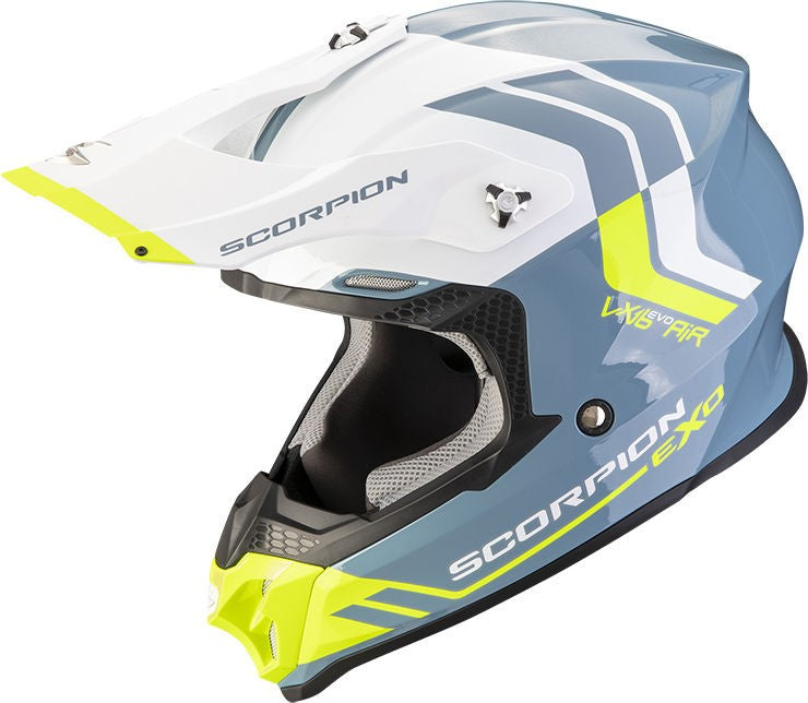 Scorpion Offroad Helmet VX-16 Evo Air Fusion Blue-Neon Yellow | 146-430-191