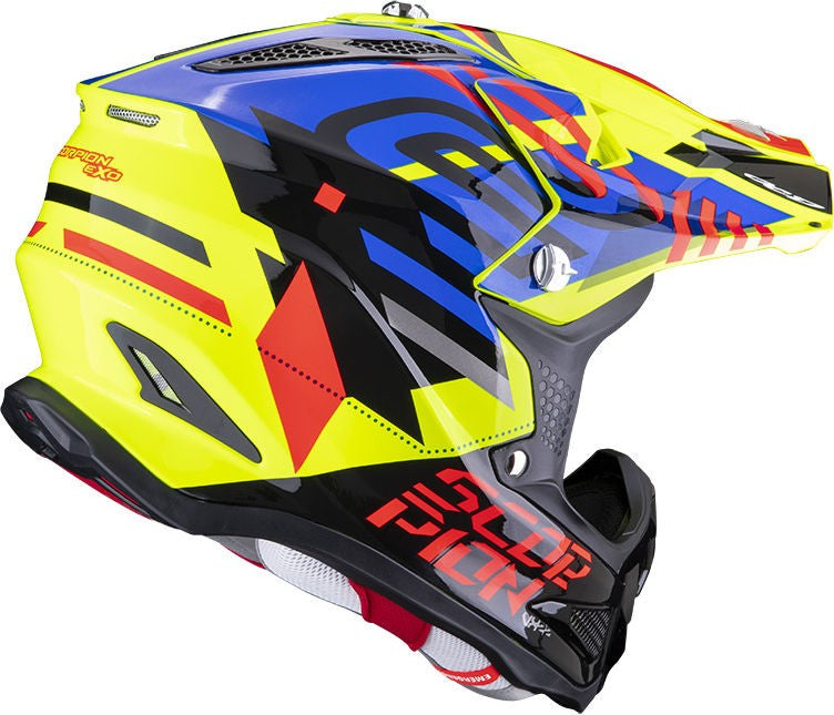 Scorpion / スコーピオン Exo Offroad Helmet Vx-22 Air Neox イエロー ブルー レッド L | 32-378-298