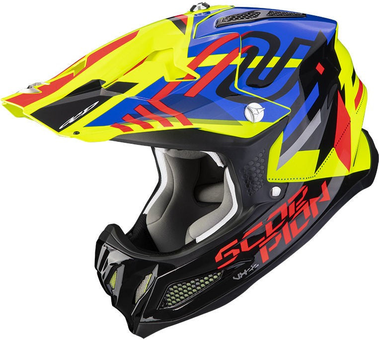 Scorpion / スコーピオン Exo Offroad Helmet Vx-22 Air Neox イエロー ブルー レッド M | 32-378-298
