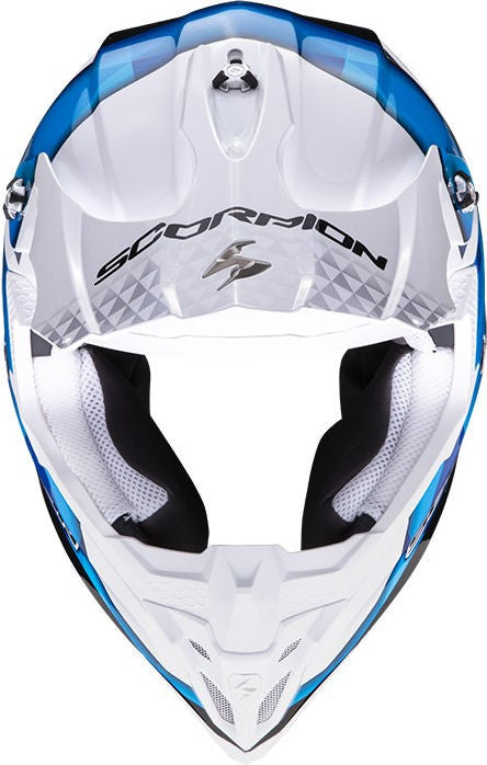 Scorpion / スコーピオン Exo Offroad Helmet Vx-16 Air Gem ホワイトブルー XL | 46-201-74