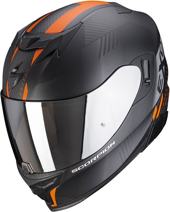 Scorpion / スコーピオン Exo フルフェイスヘルメット 520 Air Laten ブラックオレンジ 2XL | 72-358-168