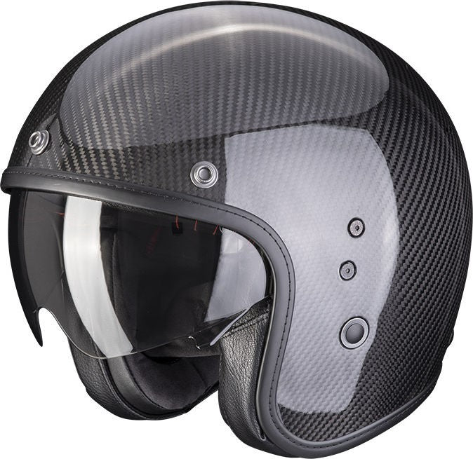 Scorpion / スコーピオン Exo ジェットヘルメット Belfast Evo Carbon ソリッドブラック XL | 78-261-03