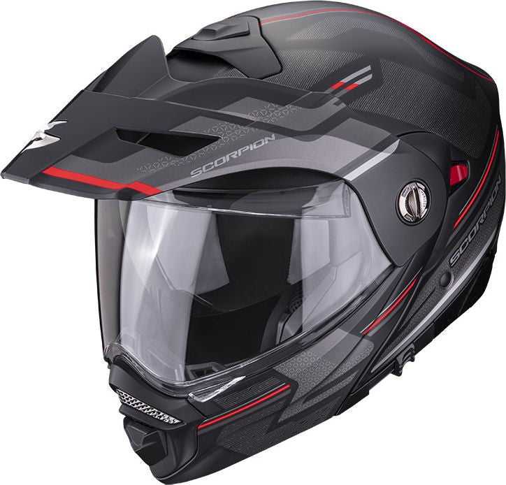 Scorpion / スコーピオン Exo モジュラーヘルメット Adx-2 Carrera ブラック レッド XS | 89-398-24