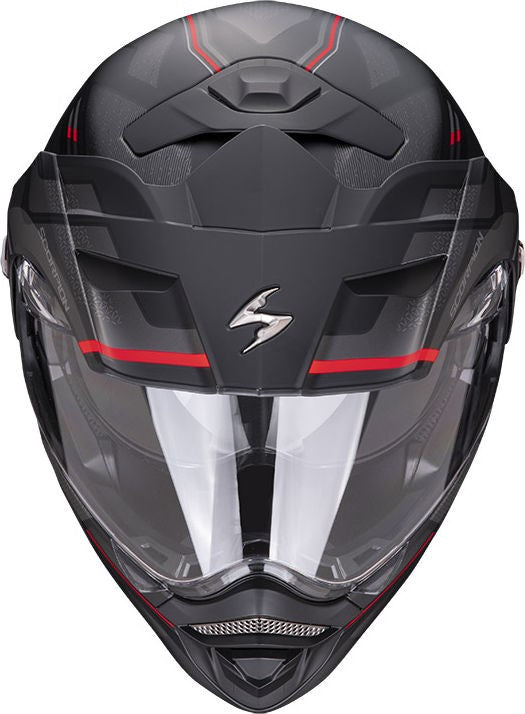 Scorpion / スコーピオン Exo モジュラーヘルメット Adx-2 Carrera ブラック レッド XS | 89-398-24