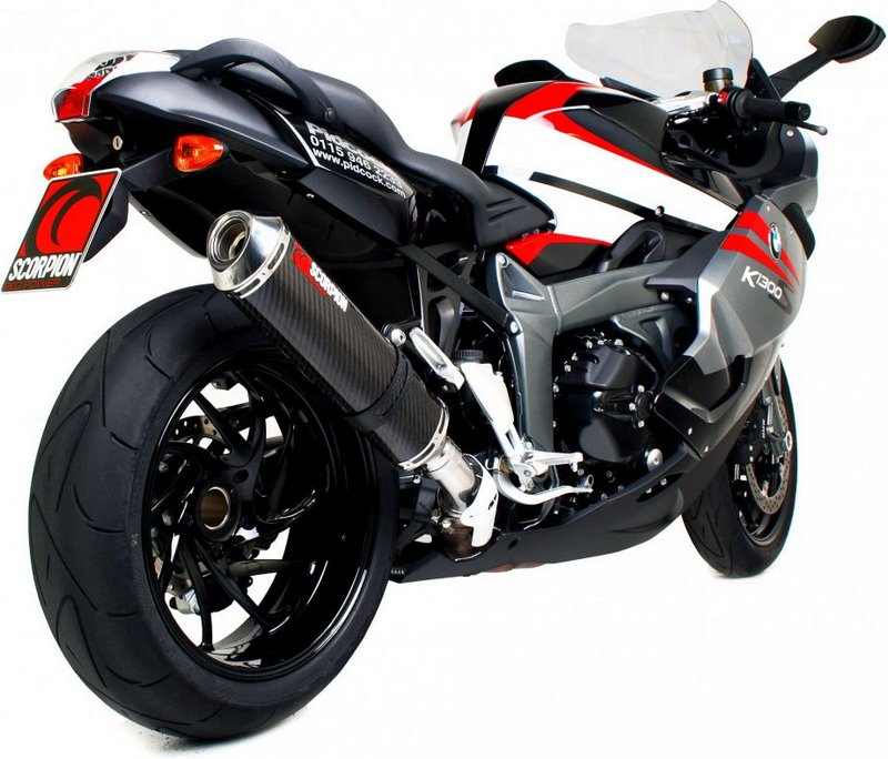 Scorpion / スコーピオンエキゾースト Factory オーバルスリップオン カーボンファイバースリーブ BMW K1300 R/S 2009 - 2016 | EBM67CEO