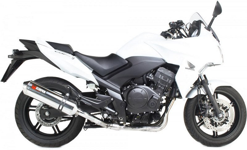 Scorpion / スコーピオンエキゾースト Factory オーバルスリップオン ステンレススリーブ Honda CBF 1000 10-Current 2010 - 2018 | EHA106SEO