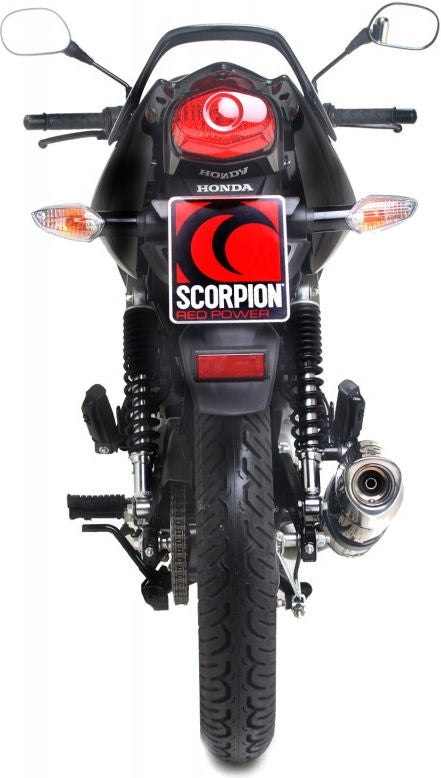 Scorpion / スコーピオンエキゾースト Factory オーバルフルシステム ステンレススリーブ Honda CBF 125 08-17 2008 - 2015 | EHA107SEO