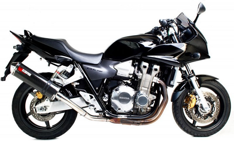 Scorpion / スコーピオンエキゾースト Factory オーバルスリップオン カーボンファイバースリーブ eマーク Honda CB 1300 2003 - 2014 | EHA81CEO