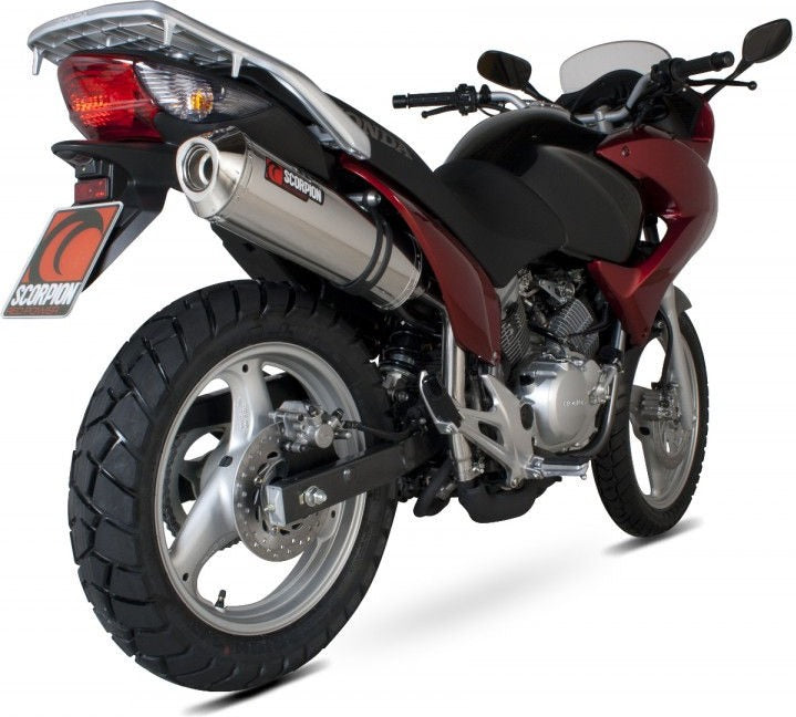 Scorpion / スコーピオンエキゾースト Factory オーバルスリップオン ステンレススリーブ Honda Varadero XL 125 07-Current 2007 - 2017 | EHA94SEO