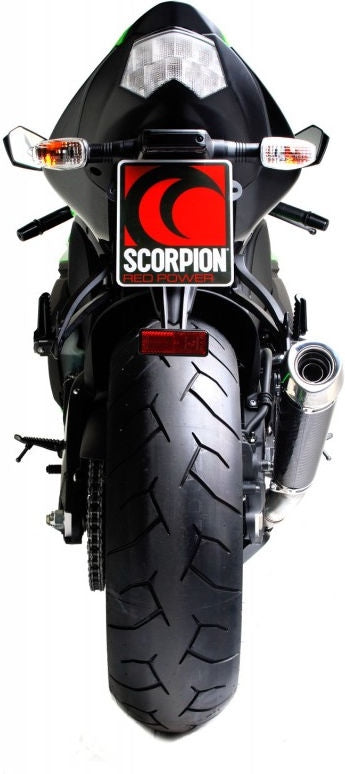 Scorpion / スコーピオンエキゾースト Power Cone (パワーコン) スリップオン カーボンファイバースリーブ eマーク Kawasaki Ninja ZX-10R 08- | EKA80CEO