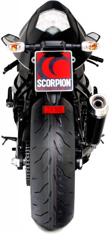 Scorpion / スコーピオンエキゾースト Power Cone (パワーコン) スリップオン カーボンファイバースリーブ eマーク Kawasaki Ninja ZX-6R 09-1 | EKA85CEO