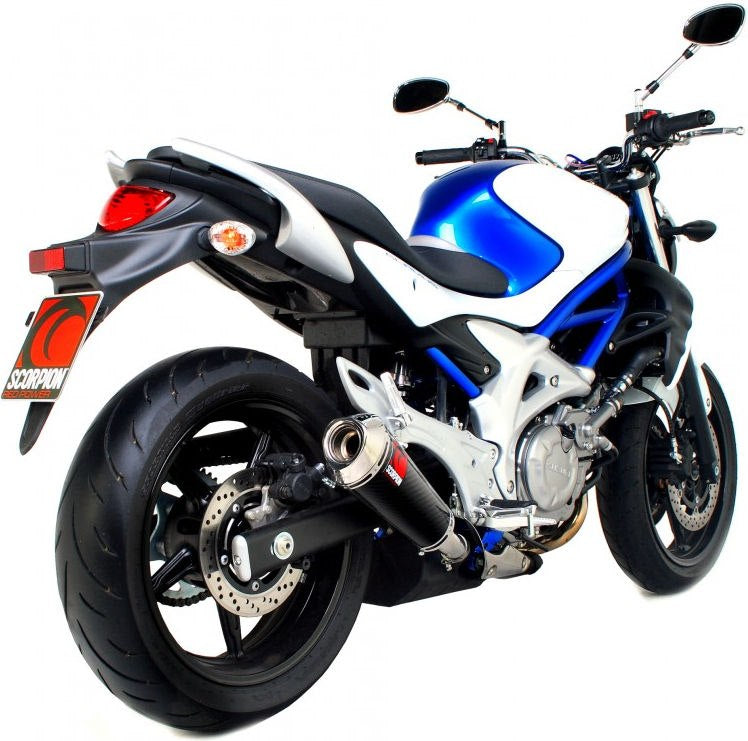 Scorpion / スコーピオンエキゾースト Power Cone (パワーコン) スリップオン カーボンファイバースリーブ eマーク Suzuki Gladius 650 2009 - | ESI105CEO
