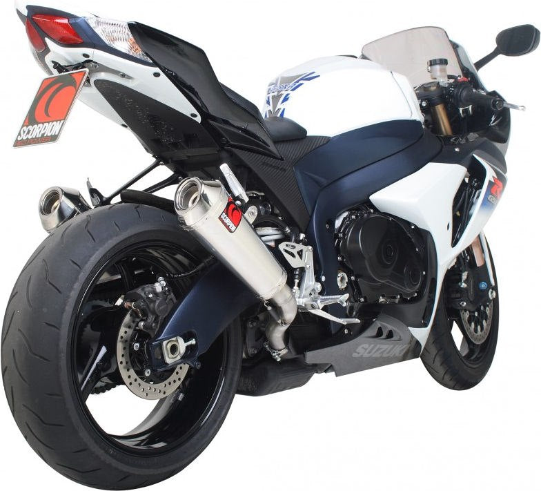 Scorpion / スコーピオンエキゾースト Power Cone (パワーコン) スリップオン ステンレススリーブ eマーク Suzuki GSX-R 1000 09-11 2009 | ESI106SEO