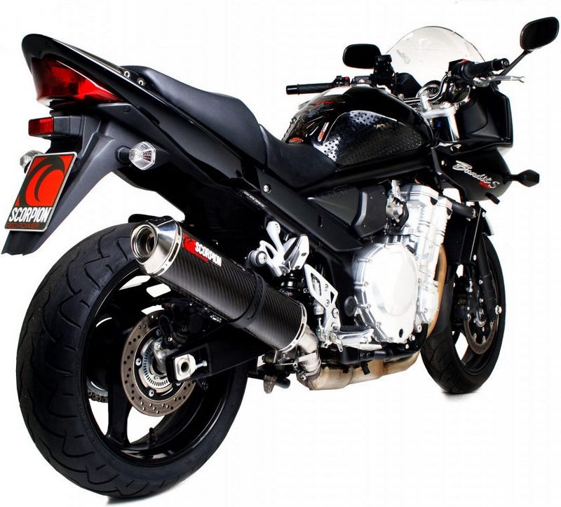 Scorpion / スコーピオンエキゾースト Factory オーバルスリップオン カーボンファイバースリーブ eマーク Suzuki GSF 1250 Bandit 07-Curre | ESI96CEO