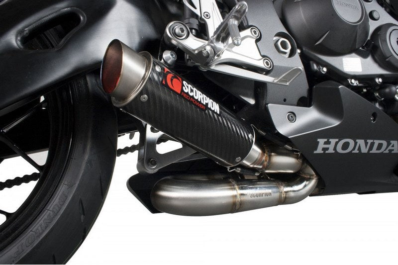 Scorpion / スコーピオンエキゾースト RP-1 GP スリップオン カーボンファイバースリーブ Honda CBR 1000 RR 14-16 2014 - 2016 | HA1003CEM