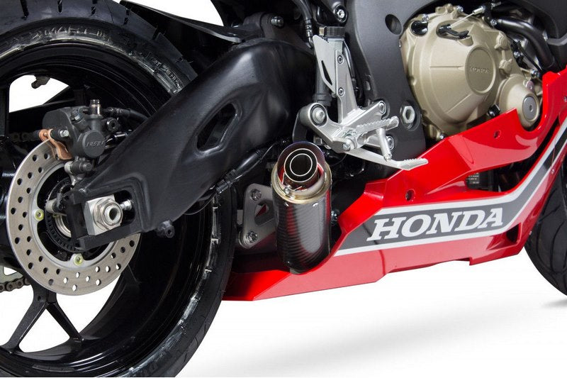 Scorpion / スコーピオンエキゾースト RP-1 GP スリップオン カーボンファイバースリーブ Honda CBR 1000 RR 17-Current 2017 - 2018 | HA1005CEM
