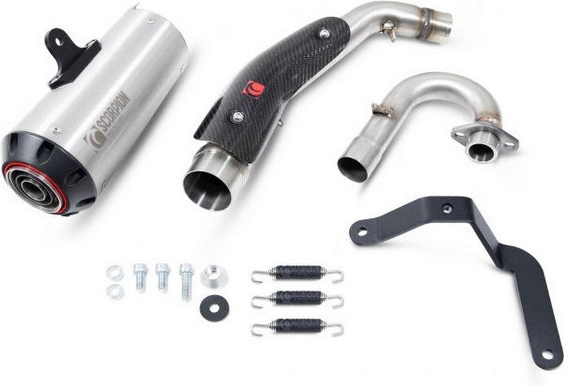 Scorpion / スコーピオンマフラー Red Power Full System Brushed Stainless Steel Sleeve | PHA193SYSSEO