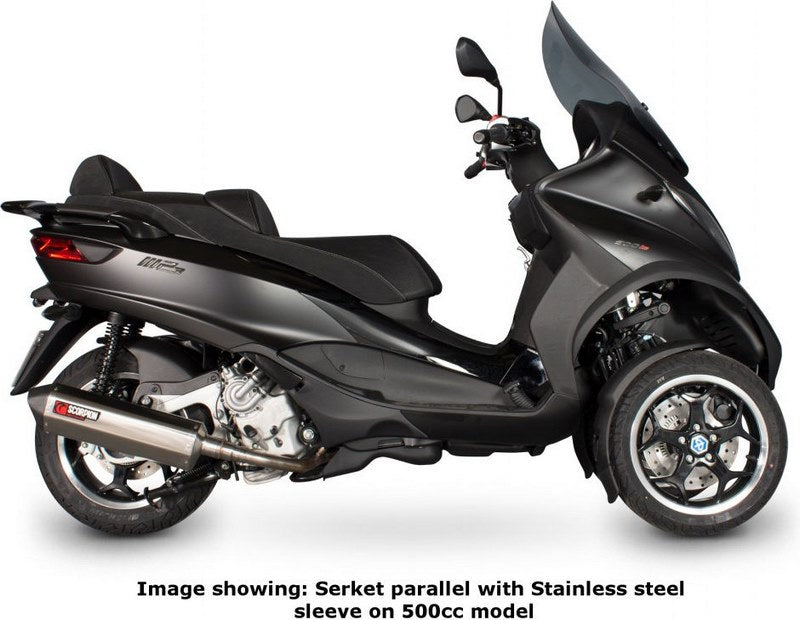 Scorpion / スコーピオンエキゾースト Serket スリップオン ステンレススリーブ Piaggio MP3 400/400LT(2008-2013) 500/ | PI180SEO