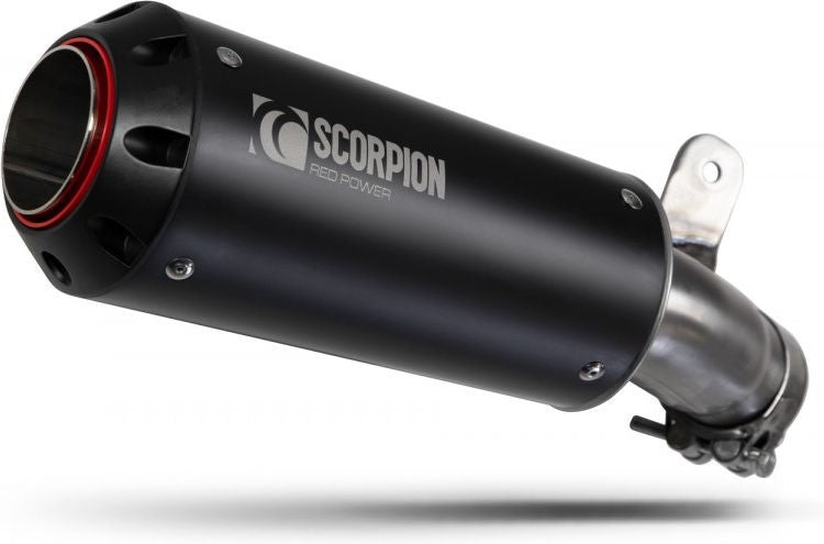 Scorpion / スコーピオンマフラー Red Power スリップオン ブラック セラミックコート スリーブ (非EU認証) | PSI125BCER
