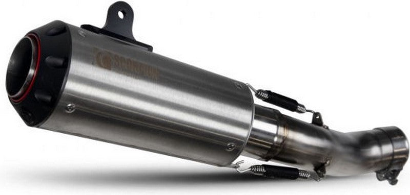 Scorpion / スコーピオンマフラー Red Power Slip-on Brushed Stainless Steel Sleeve | PTR88SESEO