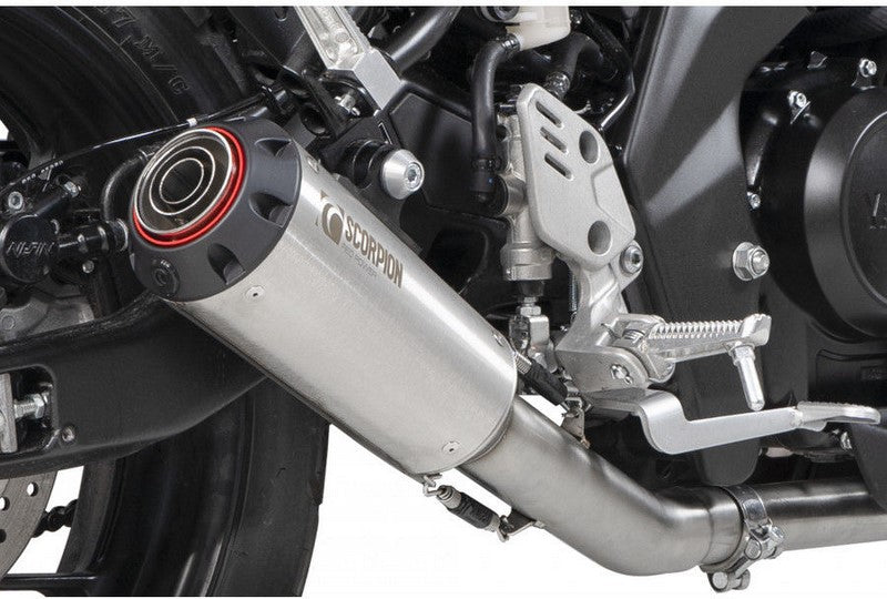 Scorpion Mufflers Red Power Full System Brushed Stainless Steel Sleeve | PYA117SYSSEO