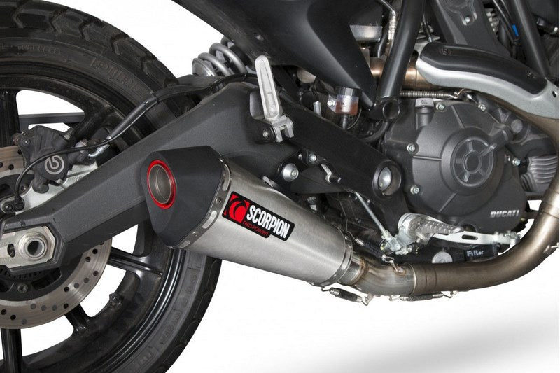 Scorpion / スコーピオンエキゾースト Serket (Taper)テーパースリップオン ステンレススリーブ Ducati Scrambler 2015 - 2018 | RDI62SEO