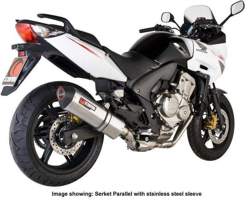 Scorpion / スコーピオンエキゾースト Serket スリップオン チタンスリーブ eマーク Honda CBF 600 2008 - 2014 | RHA100TEO