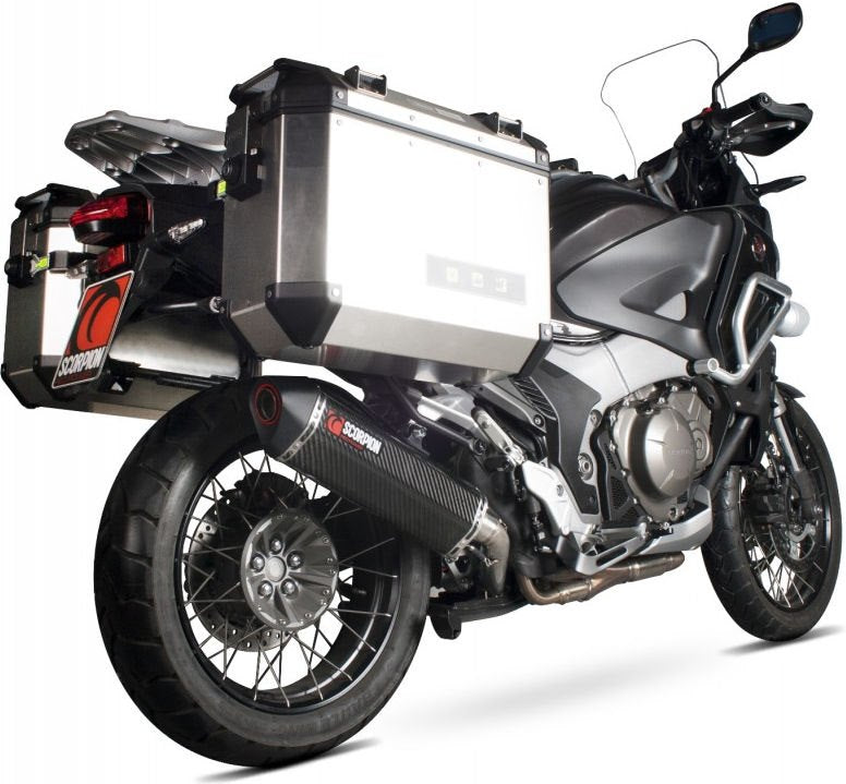 Scorpion / スコーピオンエキゾースト Serket スリップオン カーボンファイバースリーブ eマーク Honda VFR 1200X Crosstourer 20 | RHA156CEO