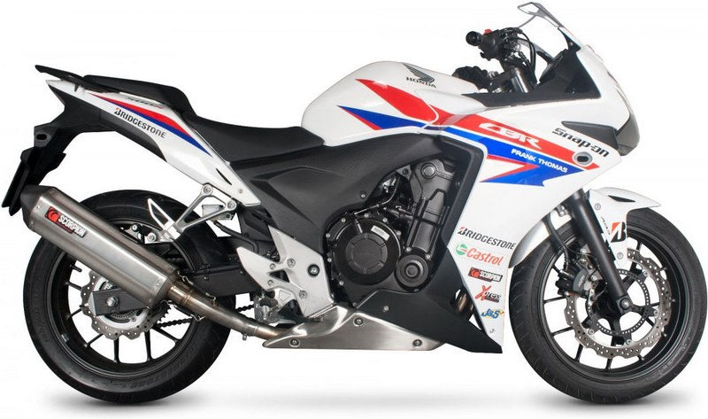 Scorpion / スコーピオンエキゾースト Serket スリップオン ステンレススリーブ eマーク Honda CBR 500R 2013 - 2015 | RHA157SEO
