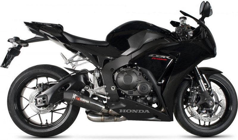 Scorpion / スコーピオンエキゾースト Serket (Taper)テーパースリップオン カーボンファイバースリーブ eマーク Honda CBR 1000 RR 14-16 2 | RHA162CEO