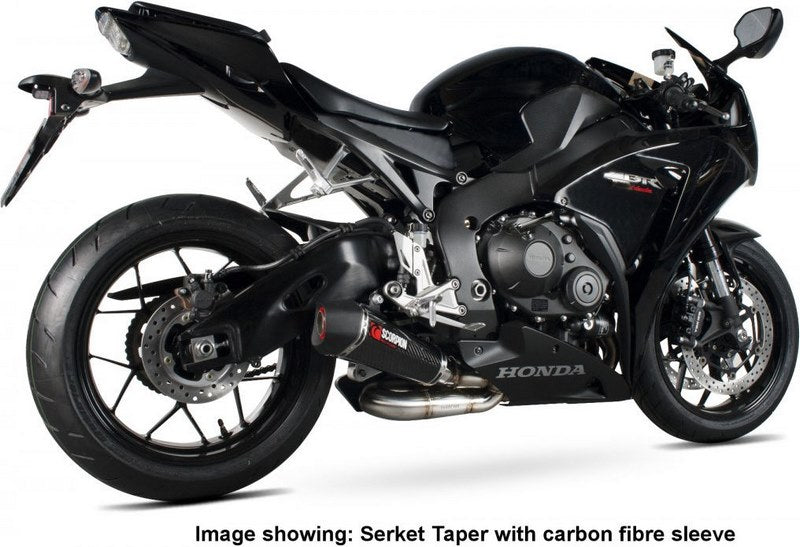 Scorpion / スコーピオンエキゾースト Serket (Taper)テーパースリップオン チタンスリーブ eマーク Honda CBR 1000 RR 14-16 2014 - | RHA162TEO