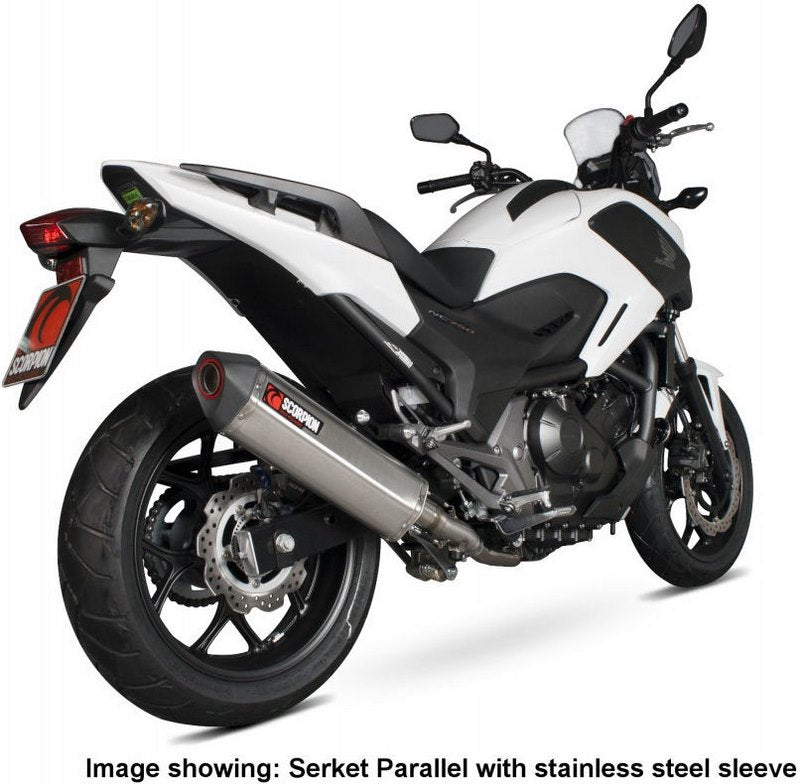 Scorpion / スコーピオンエキゾースト Serket スリップオン カーボンファイバースリーブ eマーク Honda NC 750 N/X 2014 - 2016 | | RHA163CEO
