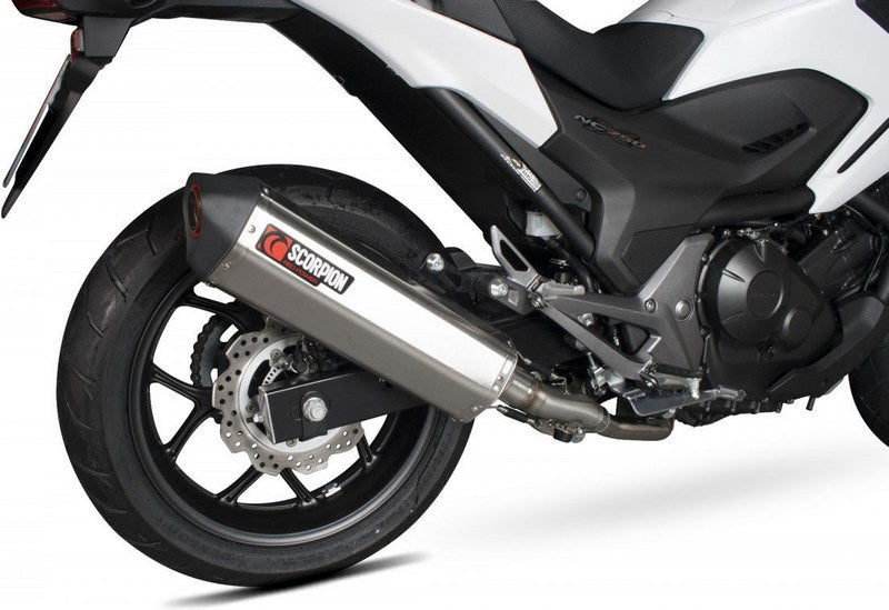 Scorpion / スコーピオンエキゾースト Serket スリップオン ステンレススリーブ eマーク Honda NC 750 S/X 2014 - 2016 | RHA163SEO