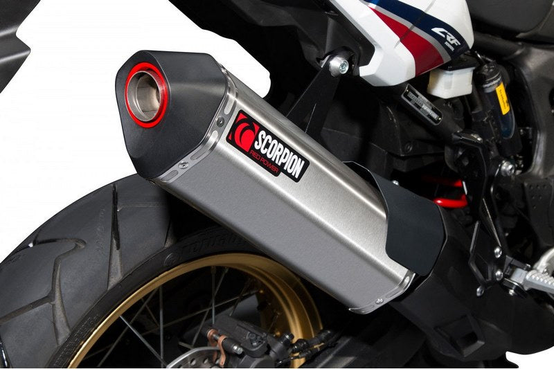 Scorpion / スコーピオンエキゾースト Serket スリップオン ステンレススリーブ eマーク Honda CRF1000L 2015 - 2018 | RHA173SEO
