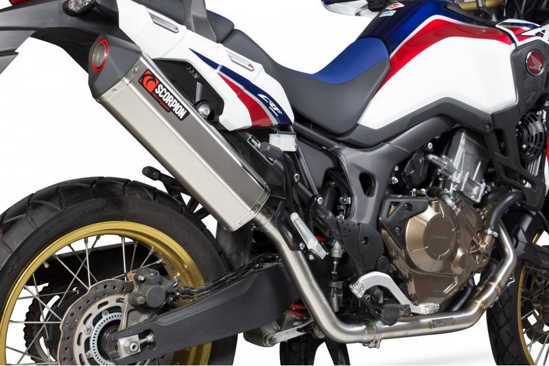 Scorpion / スコーピオンエキゾースト Serket フルシステム ステンレススリーブ Honda CRF1000L 2015 - 2018 | RHA173SYSSEO