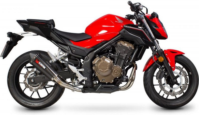 Scorpion / スコーピオンエキゾースト Serket スリップオン カーボンファイバースリーブ eマーク Honda CB 500F/X 2016 - 2018 | | RHA176CEO