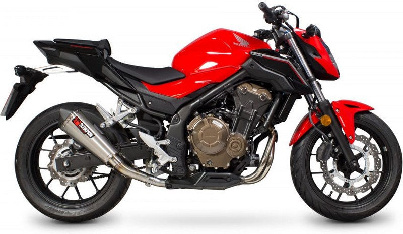 Scorpion / スコーピオンエキゾースト Serket スリップオン ステンレススリーブ eマーク Honda CB 500 F/X 16-Current 2016 - 2018 | RHA176SEO
