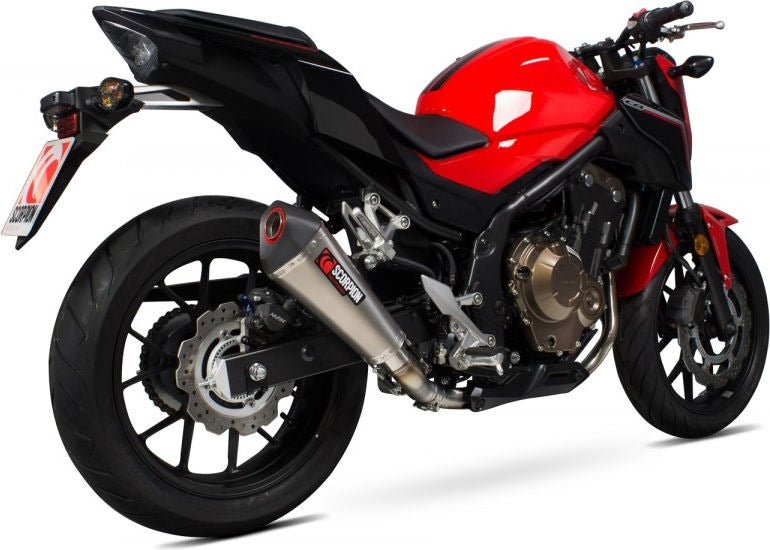 Scorpion / スコーピオンエキゾースト Serket スリップオン チタンスリーブ eマーク Honda CB 500F/X 2016 - 2018 | RHA176TEO