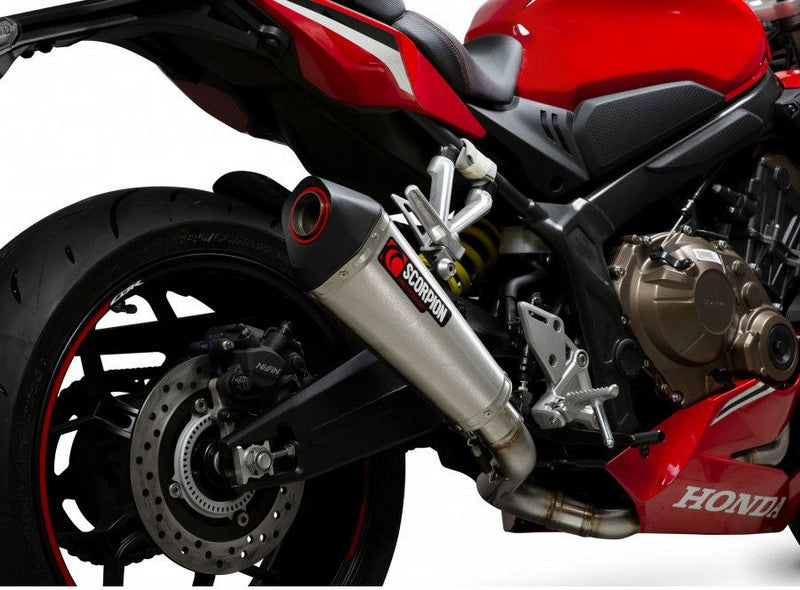 Scorpion Mufflers Serket Taper Full System Brushed Stainless Steel Sleeve | RHA197SYSSEO