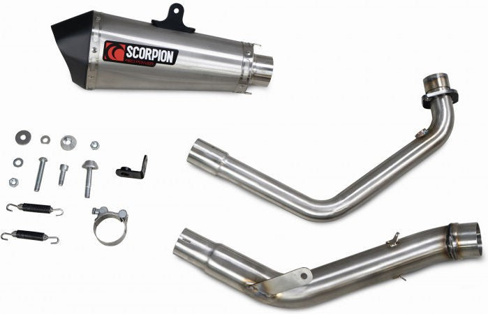 Scorpion Mufflers Serket Taper Full System Brushed Stainless Steel Sleeve | RHA198SYSSEO