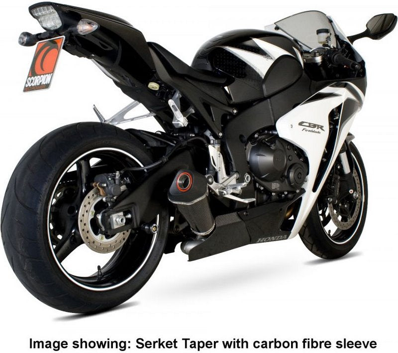 Scorpion / スコーピオンエキゾースト Serket (Taper)テーパースリップオン チタンスリーブ eマーク Honda CBR 1000 RR 08-11 2008 - | RHA95TEO