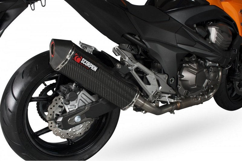 Scorpion / スコーピオンエキゾースト Serket スリップオン カーボンファイバースリーブ eマーク Kawasaki Z 800E 13-16 2013 - 2016 | RKA101CEO