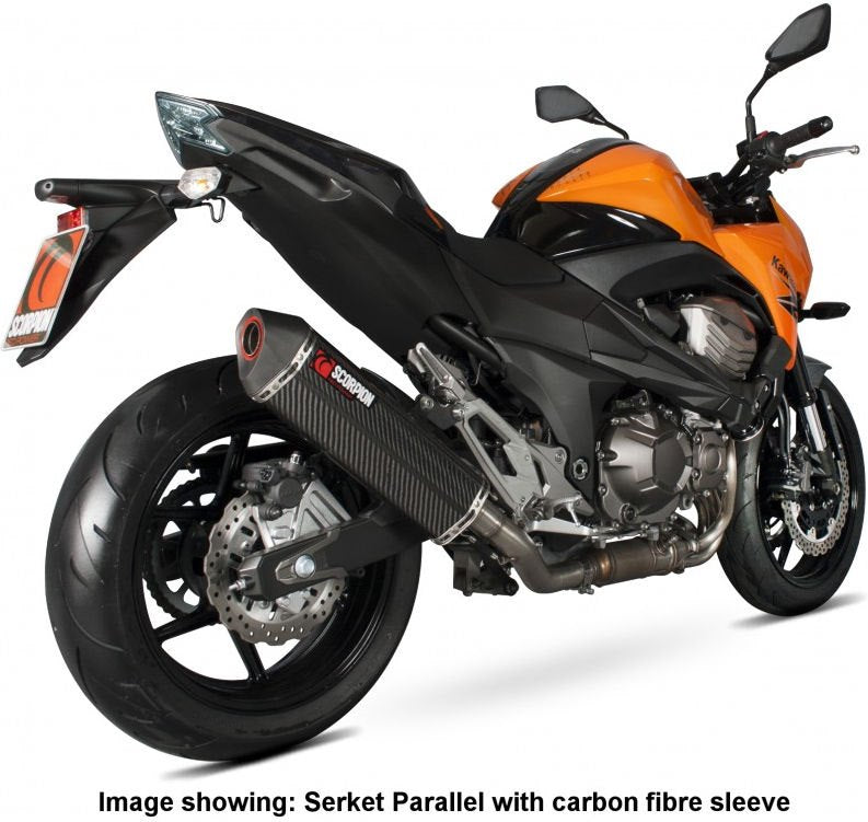 Scorpion / スコーピオンエキゾースト Serket スリップオン ステンレススリーブ eマーク Kawasaki Z 800E 13-16 2013 - 2016 | RKA101SEO