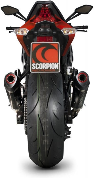 Scorpion / スコーピオンエキゾースト Serket (Taper)テーパースリップオン (ペア) カーボンファイバースリーブ eマーク Kawasaki Z 1000 14-C | RKA106CEO