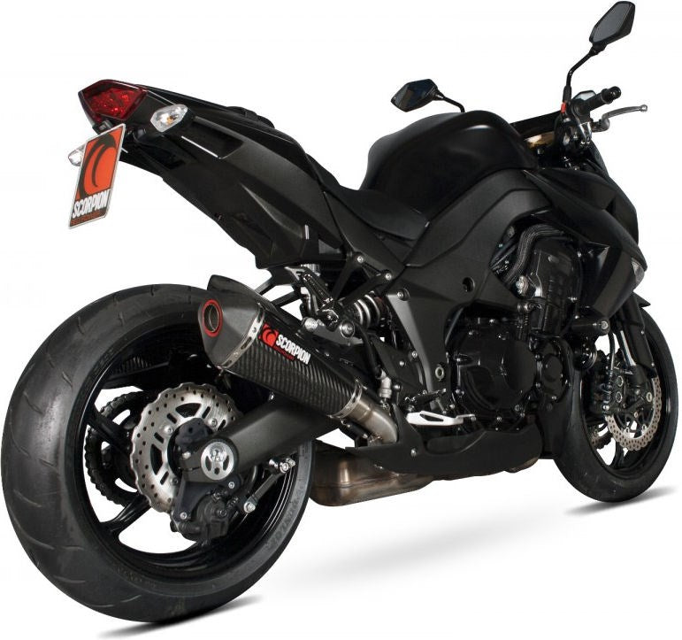Scorpion / スコーピオンエキゾースト Serket (Taper)テーパースリップオン (ペア) カーボンファイバースリーブ eマーク Kawasaki Z 1000 10-1 | RKA107CEO