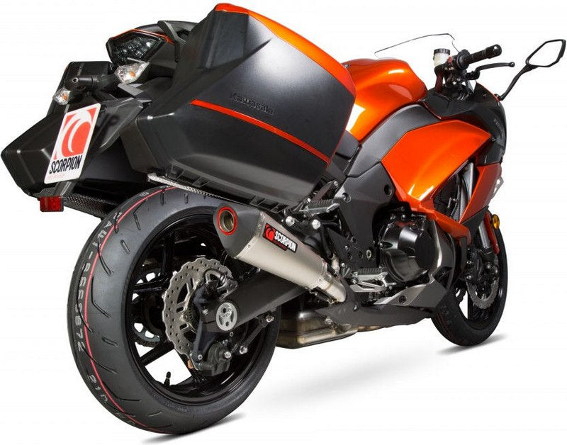 Scorpion / スコーピオンエキゾースト Serket (Taper)テーパースリップオン (ペア) チタンスリーブ eマーク Kawasaki Z 1000 SX 14-Curr | RKA108TEO